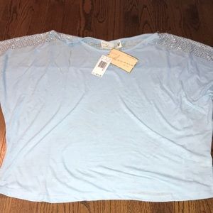 Vintage Havana Blue Crystal Shirt